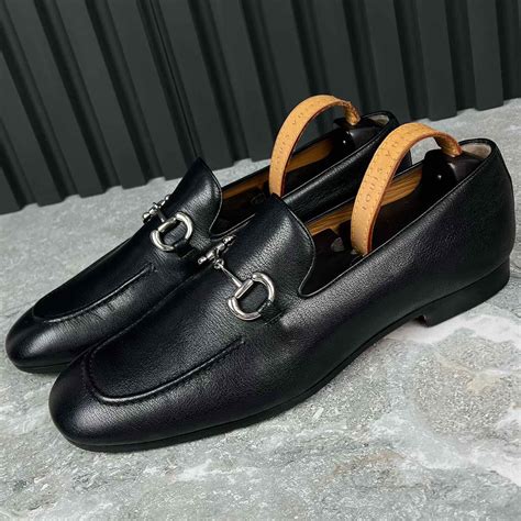 gucci leather horsebit web dress loafers|Gucci donnie horsebit leather loafers.